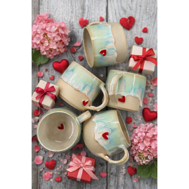 Valentines krus - Nordlys &hearts;️