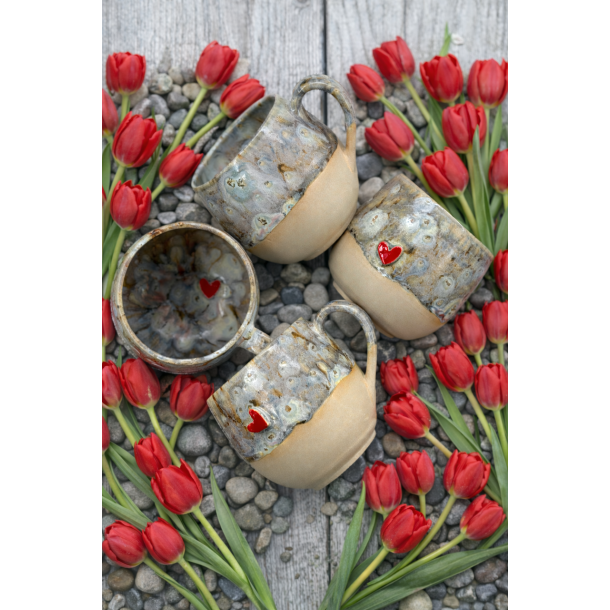 Valentines krus - Perlemor &hearts;️