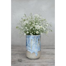 Vase, mellem, Bl�musling