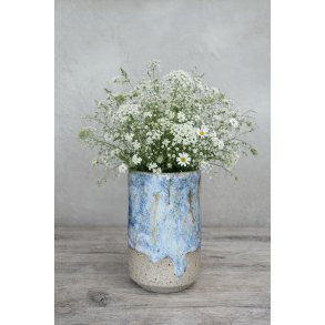 Vase, mellem, Bl�musling