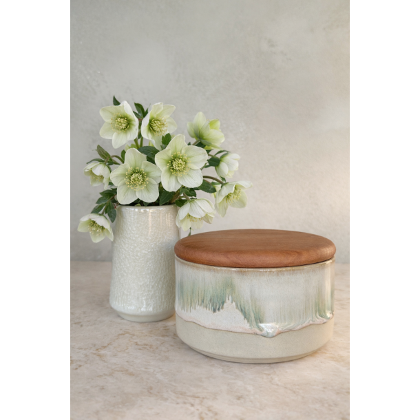 Krukke m. l�g, Oliven 