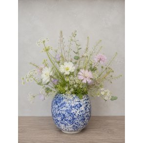 Vase, mellem, Bl�plettet