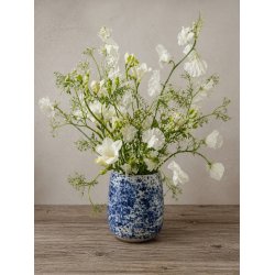 Vase, mellem, Bl�plettet