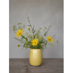 Vase, mellem, Karrygul