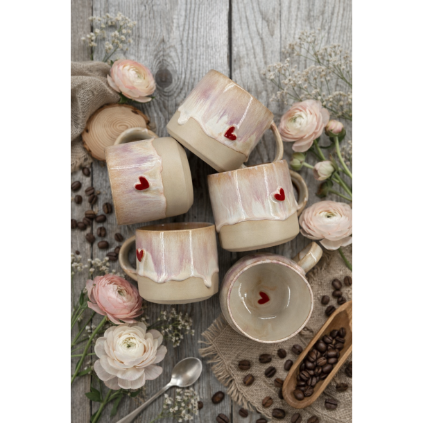 Valentines krus - Peach Melba &hearts;️