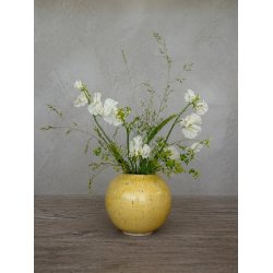 Vase, mellem, Karrygul