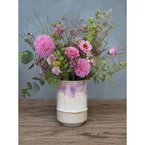 Vase, mellem, Peach Melba