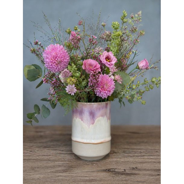 Vase, mellem, Peach Melba