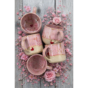 Valentines krus - Jordb�rsorbet &hearts;️