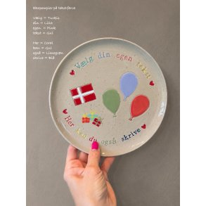 Design din egen (f�dselsdags) tallerken