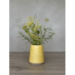 Vase, mellem, Karrygul