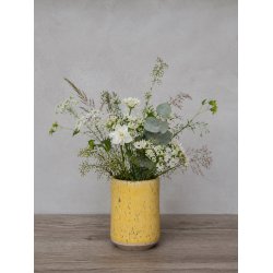 Vase, mellem, Karrygul