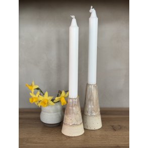 Lysestager h�j, S�t m. 2 - Caf� latte