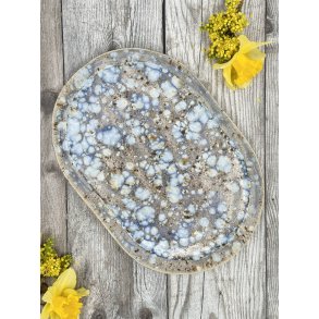 Stort serveringsfad, Bl�musling