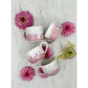 Krus m. hank, Lyserd/hvid