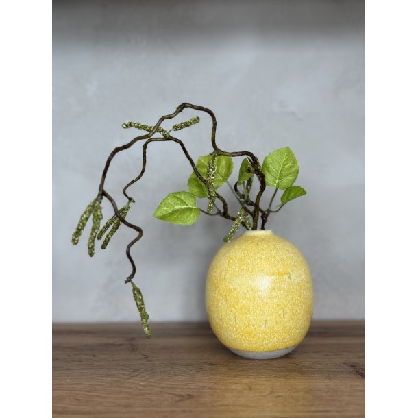 Vase, mellem, Karrygul