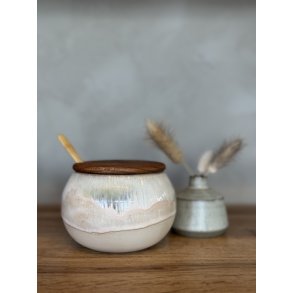 Krukke m. lg, Oliven (med hul til ske)