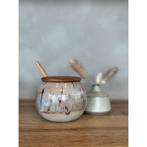 Krukke m. lg, Skumring (med hul til ske)