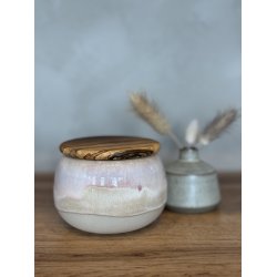 Krukke m. lg, Peach Melba 