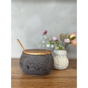 Krukke m. l�g, S�pindsvin (med hul til ske)