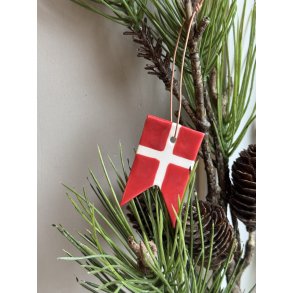 Dannebrogsflag - Juleophng, porceln