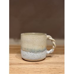 Krus m. hank, Sand/creme