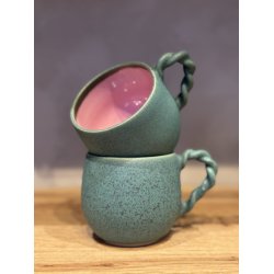 Krus m. hank, Pink/Deep ocean