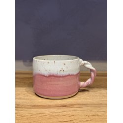 Krus m. hank, Lyserd/hvid