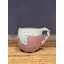 Krus m. hank, Lyserd/hvid