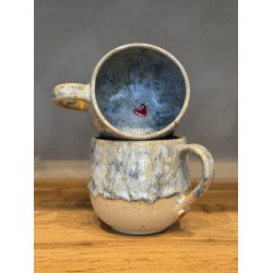 Valentines krus - Bl�musling &hearts;️