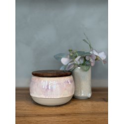 Krukke m. l�g, Peach Melba 