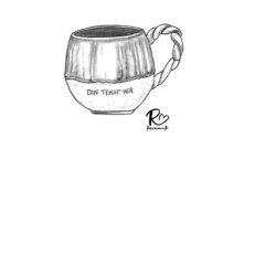 Design dit eget krus m. tekst (m. hank)